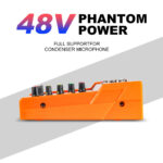 Audio Mixer G-MARK PTM-4 Bluetooth Professional Portable DJ Console 48V Phantom Power USB Interface Mixing Boards For Studio Live Recording