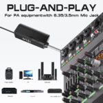 Diamond Microphone G-MARK SKM9000 Luxury sparkling Wireless Microphone Professional UHF Frequency Adjustable Studio Sound Metal Handheld Mic For Party Show Teaching Wedding