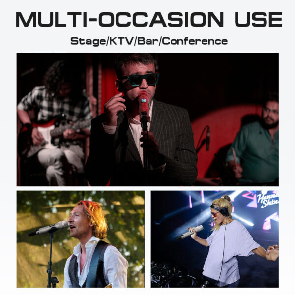 Diamond Microphone G-MARK SKM9000 Luxury sparkling Wireless Microphone Professional UHF Frequency Adjustable Studio Sound Metal Handheld Mic For Party Show Teaching Wedding