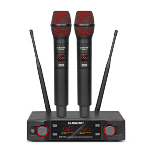 Wireless Microphon G-MARK EW100 Professional UHF Karaoke Handheld Mic Frequency Adjustable 50M For Party Show Stage Wedding