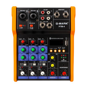 Audio Mixer G-MARK PTM-4 Bluetooth Professional Portable DJ Console 48V Phantom Power USB Interface Mixing Boards For Studio Live Recording