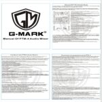 Audio Mixer G-MARK PTM-4 Bluetooth Professional Portable DJ Console 48V Phantom Power USB Interface Mixing Boards For Studio Live Recording